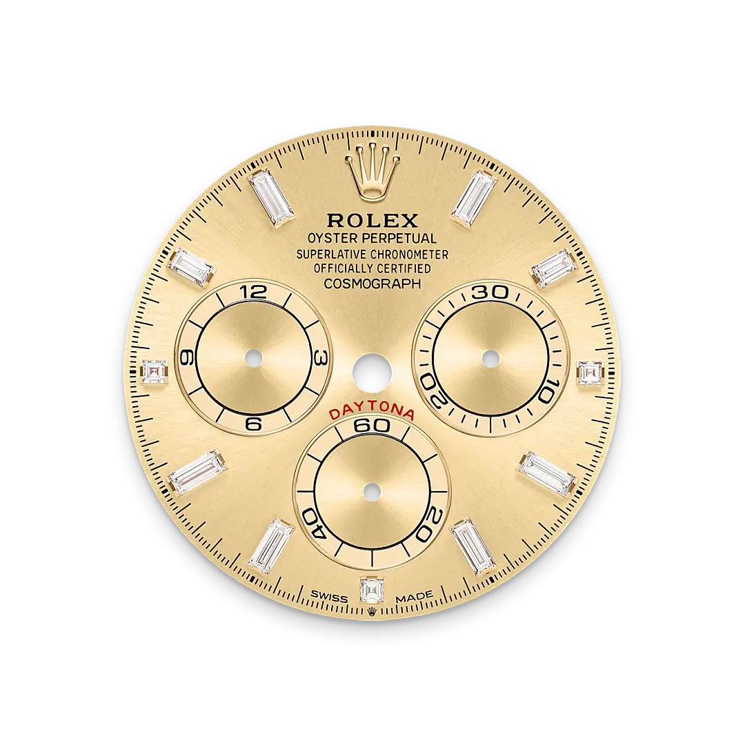 Rolex Cosmograph Daytona in 18 ct yellow gold with lugs set with diamonds, M126598TBR-0001 - Swiss Time Square