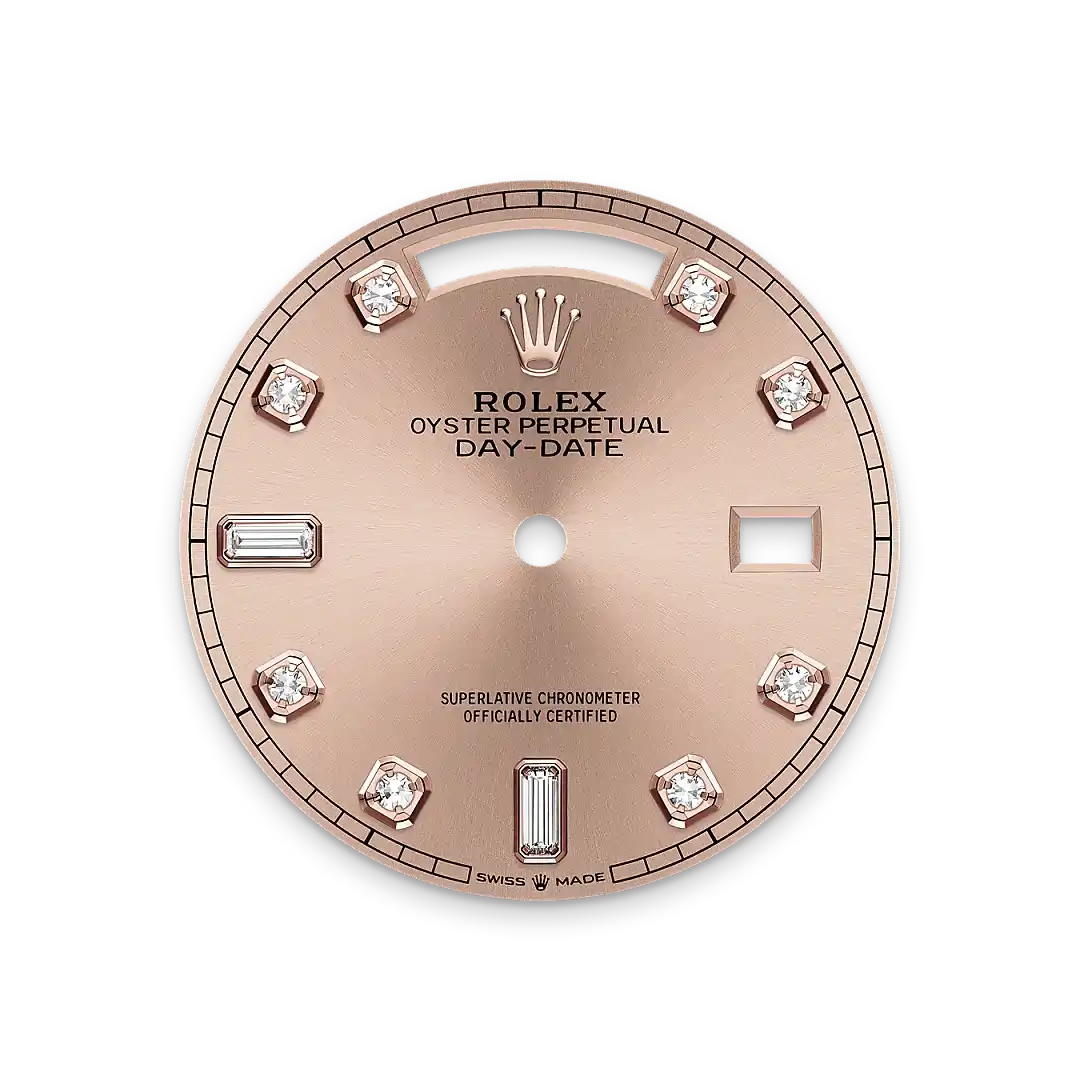 Rolex Day-Date in 18 ct Everose gold, M128235-0009 - Swiss Time Square