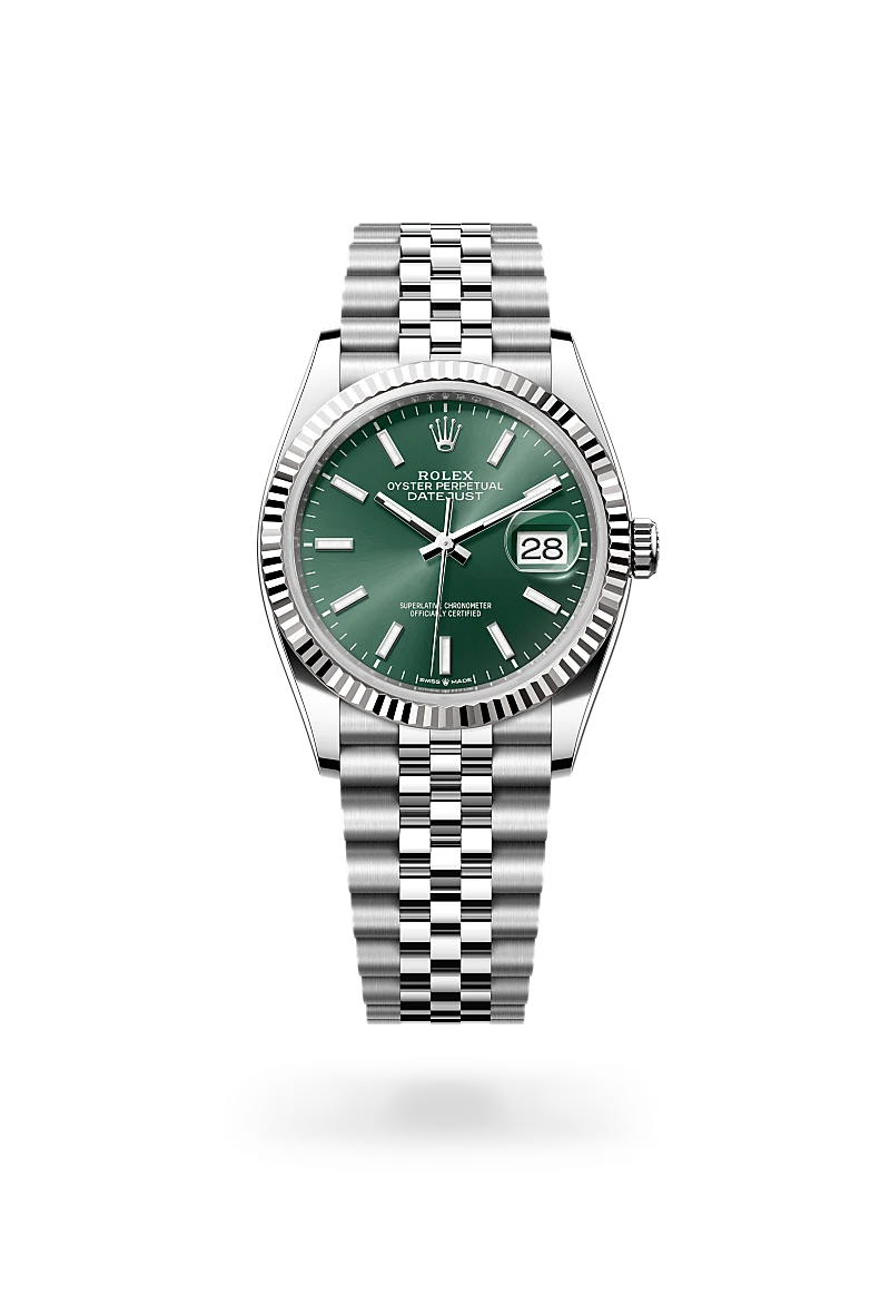 Rolex Datejust in White Rolesor - combination of Oystersteel and white gold, M126234-0051 - Swiss Time Square
