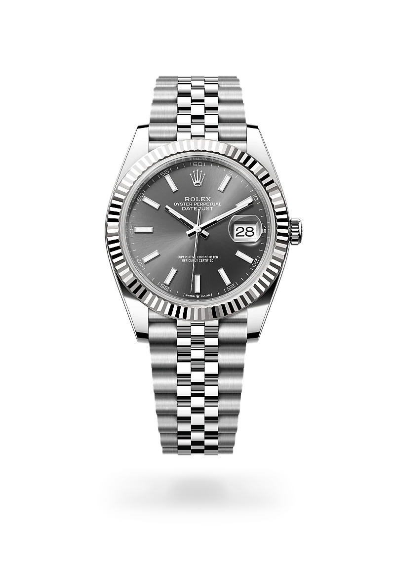Rolex Datejust in White Rolesor - combination of Oystersteel and white gold, M126334-0014 - Swiss Time Square