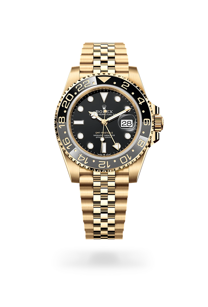 Rolex GMT-Master II in 18 ct yellow gold, M126718GRNR-0001 - Swiss Time Square