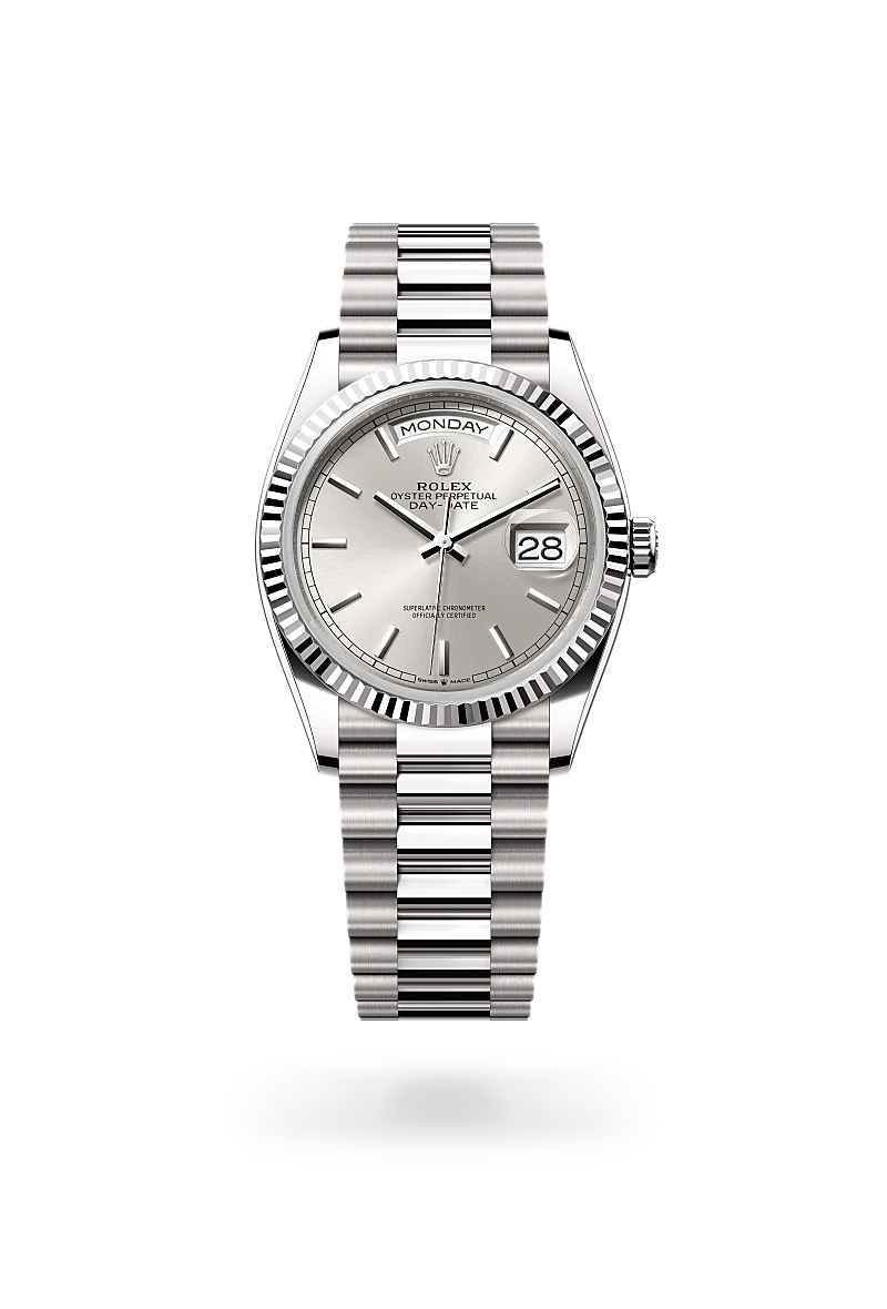 Rolex Day-Date in 18 ct white gold, M128239-0005 - Swiss Time Square