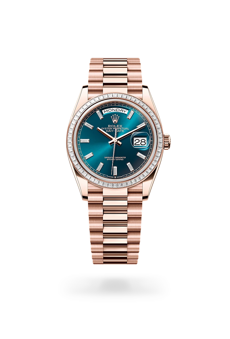 Rolex Day-Date in 18 ct Everose gold, M128395TBR-0032 - Swiss Time Square