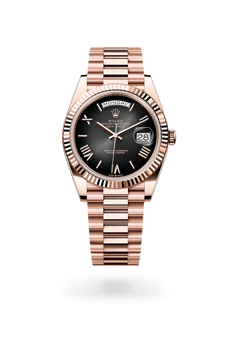 Rolex Day-Date in 18 ct Everose gold, M228235-0055 - Swiss Time Square
