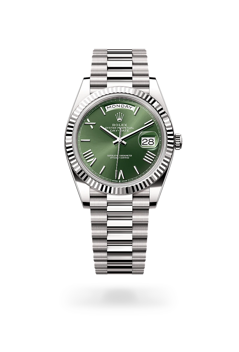 Rolex Day-Date in 18 ct white gold, M228239-0033 - Swiss Time Square