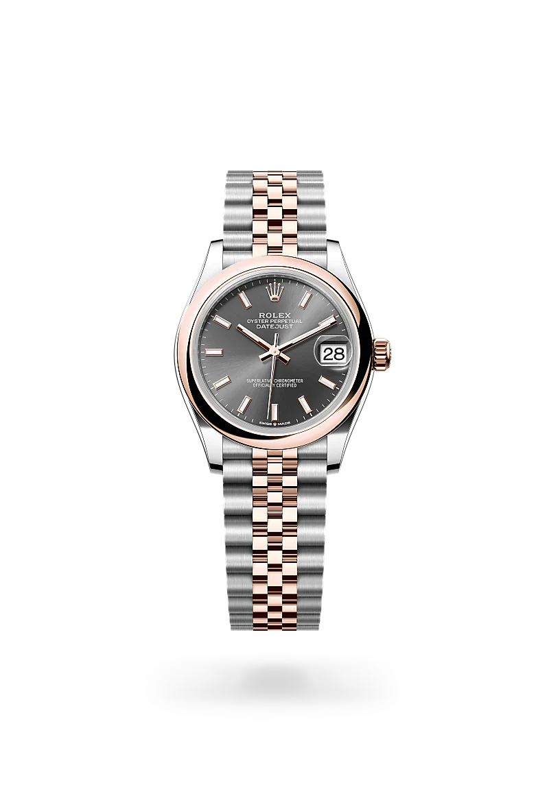 Rolex Datejust in Everose Rolesor - combination of Oystersteel and Everose gold, M278241-0018 - Swiss Time Square