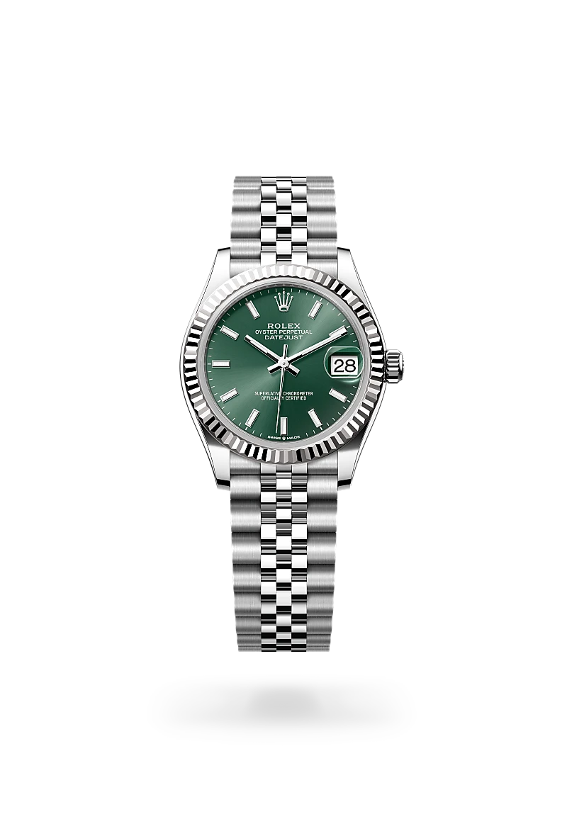 Rolex Datejust in White Rolesor - combination of Oystersteel and white gold, M278274-0018 - Swiss Time Square