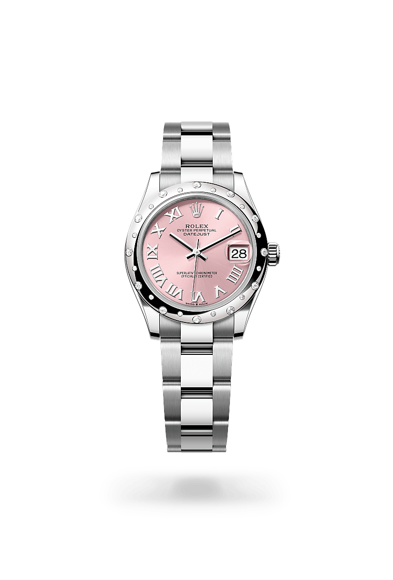 Rolex Datejust in White Rolesor - combination of Oystersteel and white gold, M278344RBR-0021 - Swiss Time Square