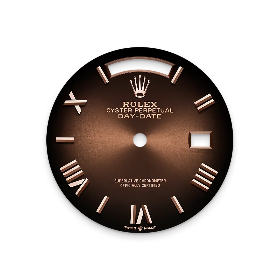 Rolex Day-Date in 18 ct Everose gold, M128235-0075 - Swiss Time Square