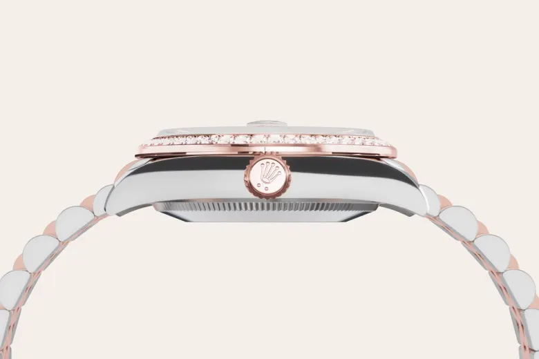 Rolex Datejust in Everose Rolesor - combination of Oystersteel and Everose gold, M278381RBR-0016 - Swiss Time Square