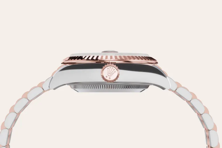 Rolex Lady-Datejust in Everose Rolesor - combination of Oystersteel and Everose gold, M279171-0025 - Swiss Time Square