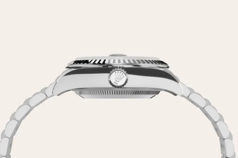 Rolex Lady-Datejust in White Rolesor - combination of Oystersteel and white gold, M279174-0003 - Swiss Time Square