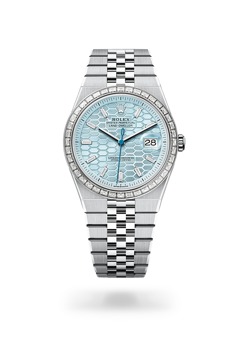 Rolex Land-Dweller 40 Platinum, M127386TBR-0001 - Swiss Time Square
