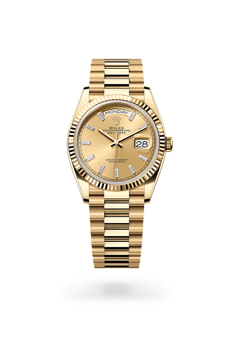 Rolex Day-Date 36 18 ct yellow gold, M128238-0132 - Swiss Time Square