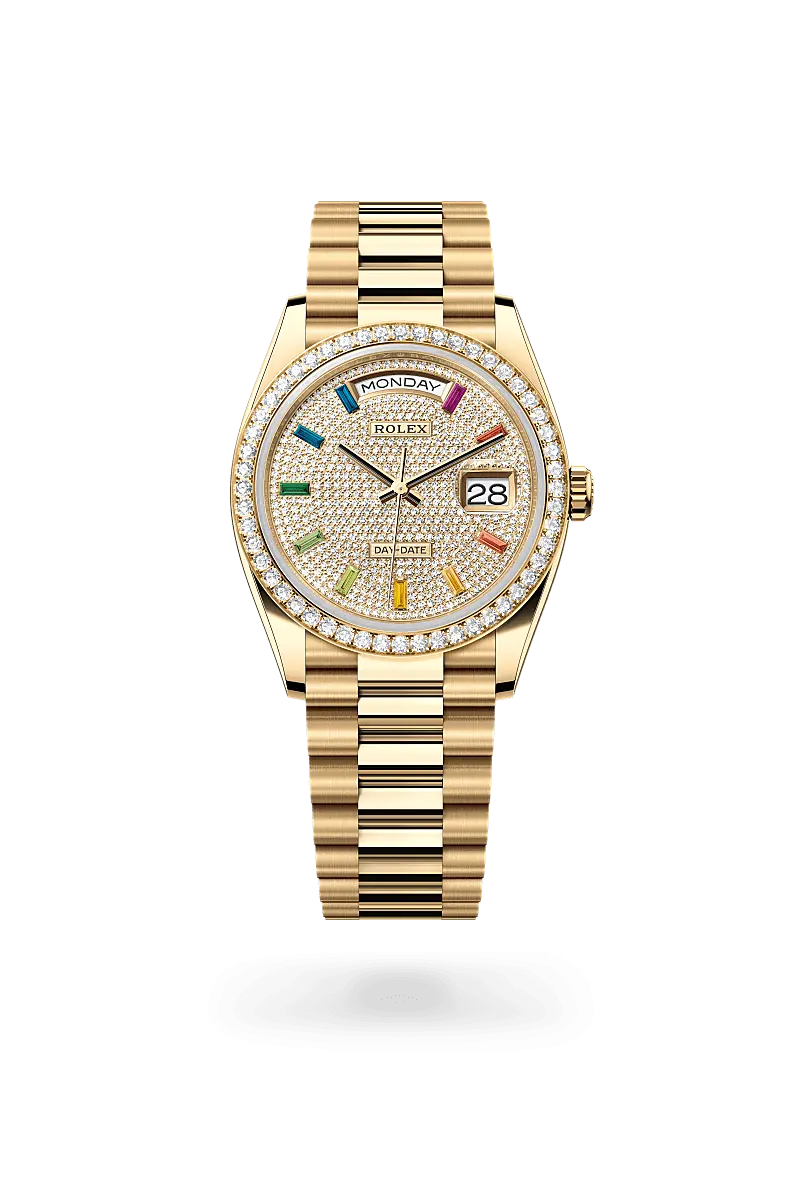 Rolex Day-Date 36 18 ct yellow gold, M128348RBR-0030 - Swiss Time Square