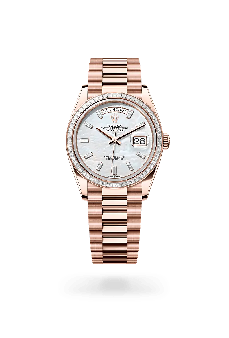 Rolex Day-Date 36 18 ct Everose gold, M128395TBR-0026 - Swiss Time Square