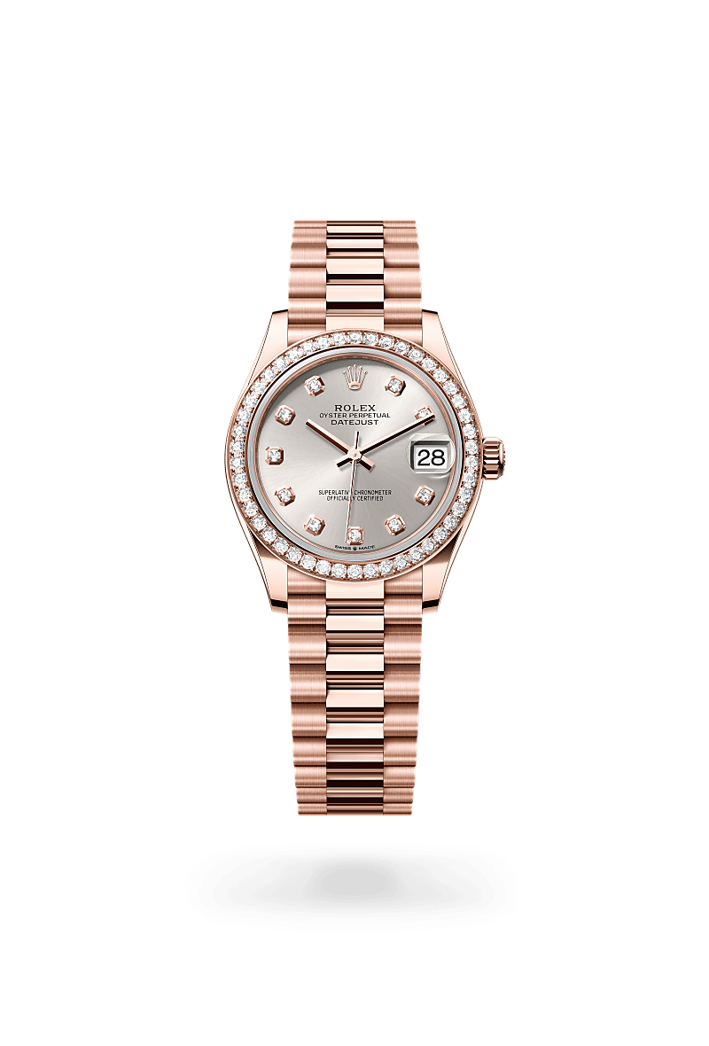 Rolex Datejust 31 18 ct Everose gold, M278285RBR-0030 - Swiss Time Square