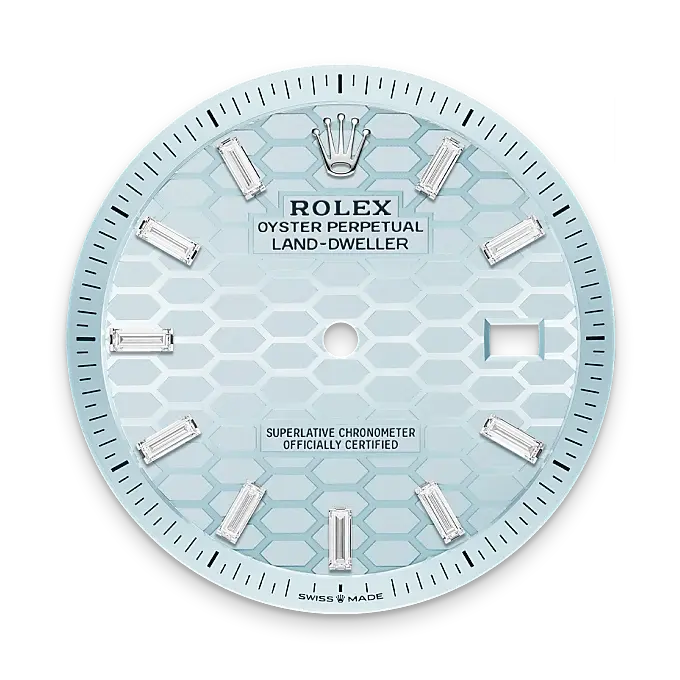 Rolex Land-Dweller in Platinum, M127386TBR-0001 - Swiss Time Square