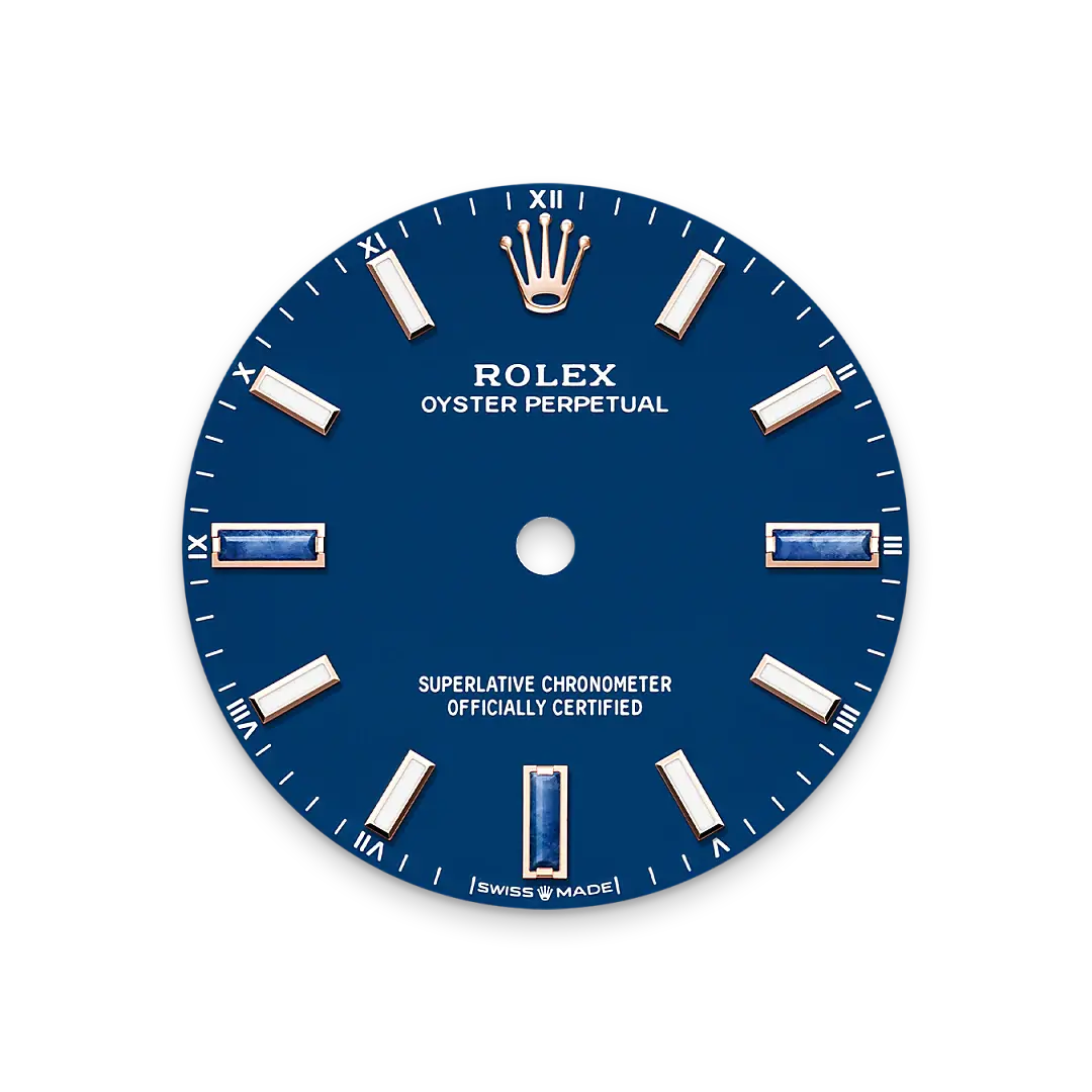 Rolex Oyster Perpetual in 18 ct Everose gold, M124205-0002 - Swiss Time Square