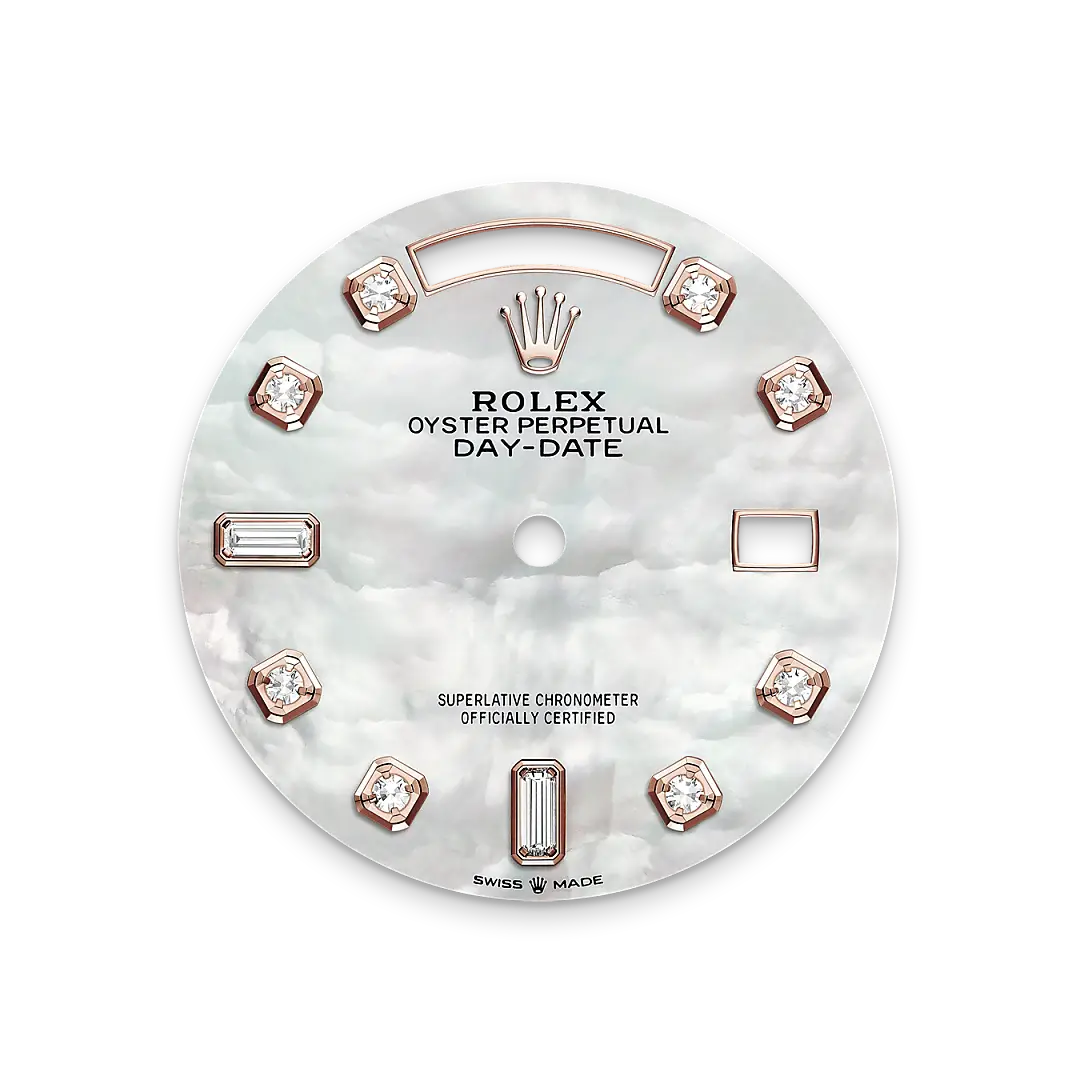 Rolex Day-Date in 18 ct Everose gold, M128235-0029 - Swiss Time Square