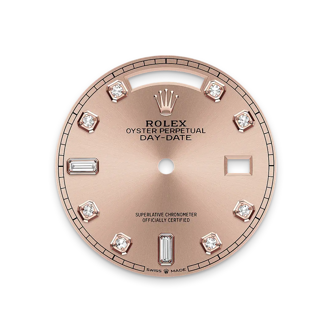 Rolex Day-Date in 18 ct Everose gold, M128345RBR-0009 - Swiss Time Square
