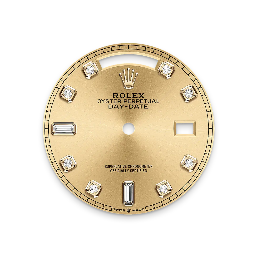 Rolex Day-Date in 18 ct yellow gold, M128348RBR-0008 - Swiss Time Square