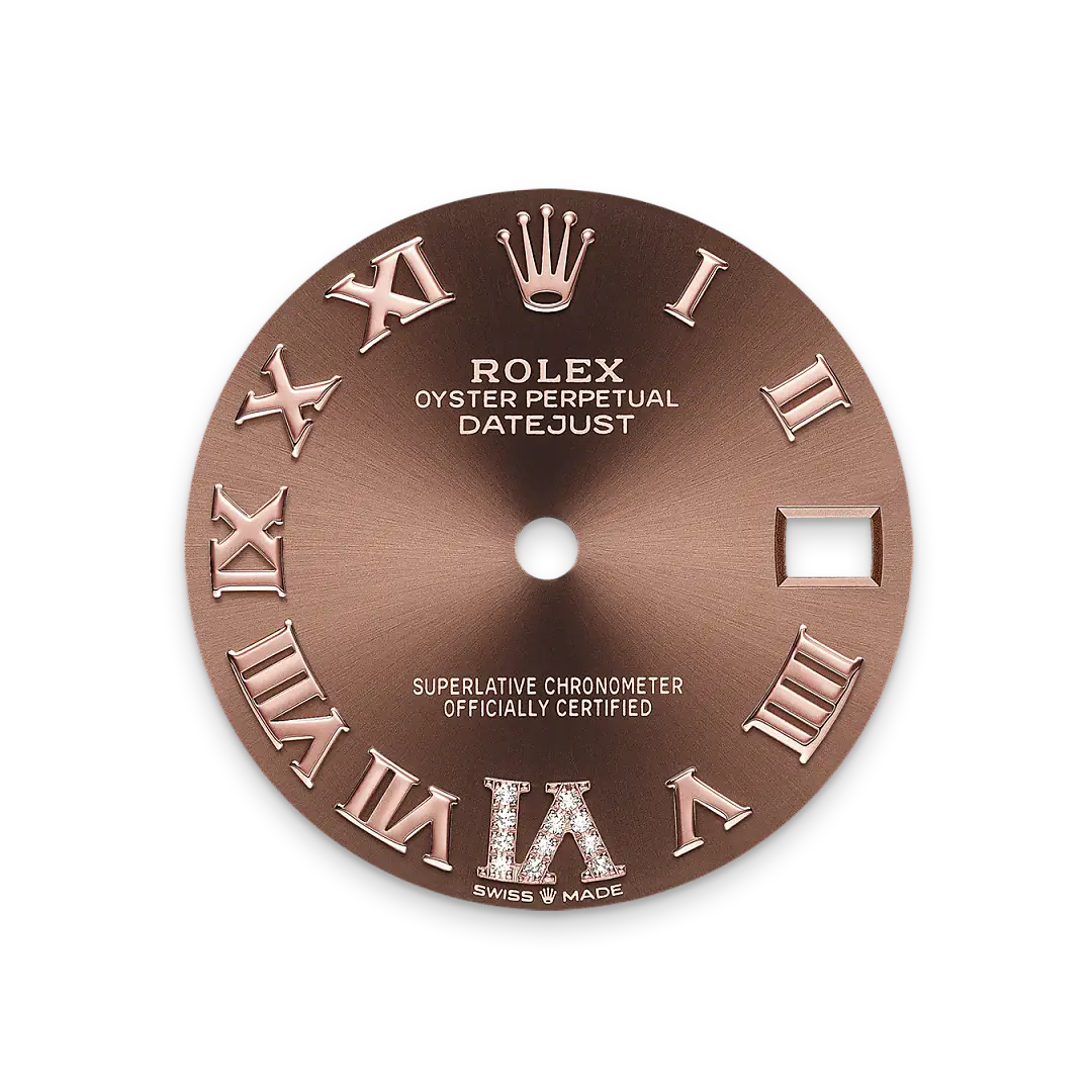 Rolex Datejust in 18 ct Everose gold, M278285RBR-0016 - Swiss Time Square