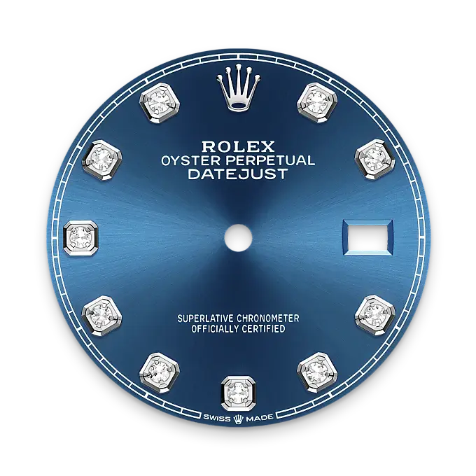 Rolex Datejust in White Rolesor - combination of Oystersteel and white gold, M126284RBR-0030 - Swiss Time Square