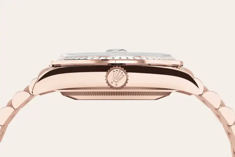 Rolex Day-Date in 18 ct Everose gold, M128395TBR-0004 - Swiss Time Square